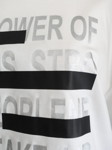 ロゴサイドジップTシャツ/アップ