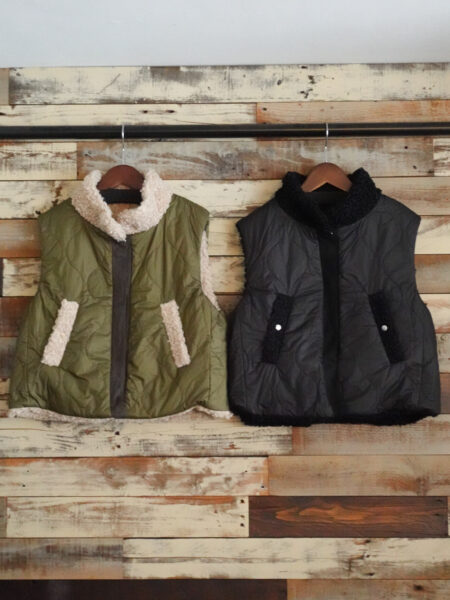 ボア✖️キルティングリバーシブルベスト