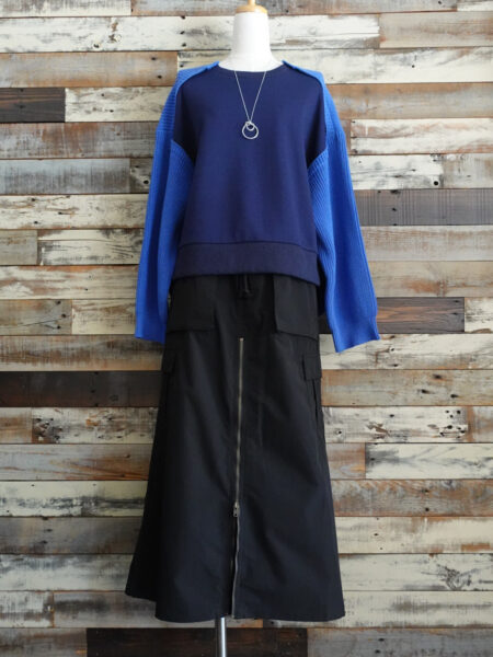 2WAYニットプルオーバー／OSMOSIS (オズモーシス)／コーディネート