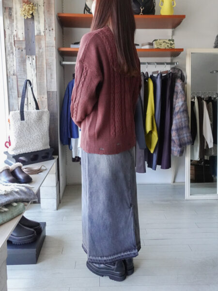 ダメージデザインニットプルオーバー