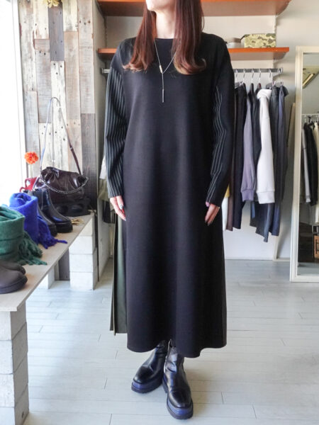 2WAYバックプリーツワンピース／
OSMOSIS (オズモーシス)／着用