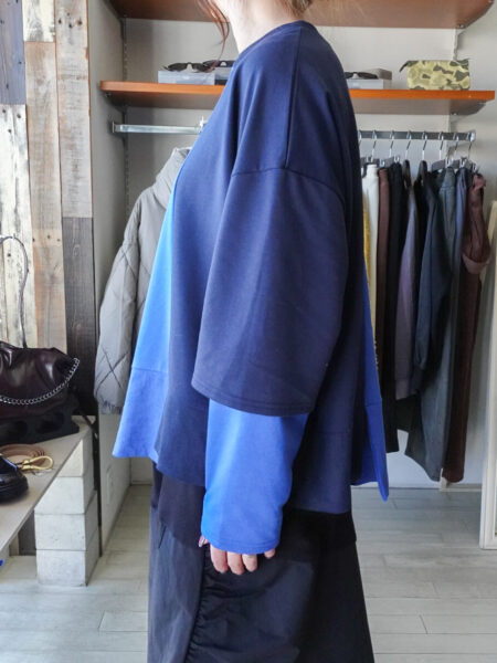 切替プルオーバー/OSMOSIS(オズモーシス)/着用サイド