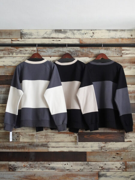 裏起毛配色プルオーバー