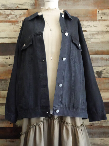 デニムオーバージャケット/コーディネート