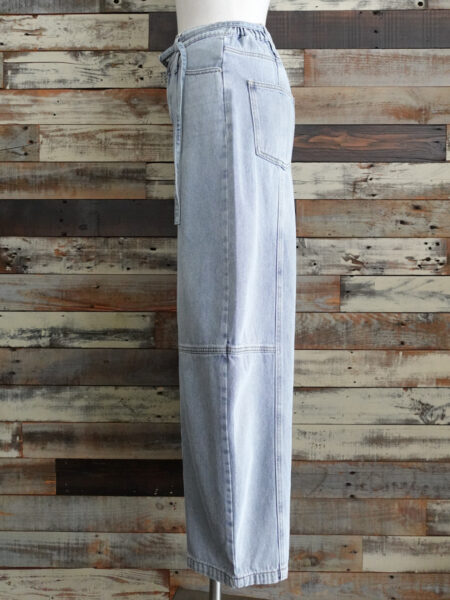 デニムカーブパンツ／サイド