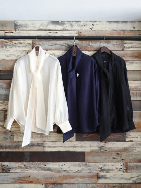 3WAYシアーシャツブラウス／OSMOSIS (オズモーシス)