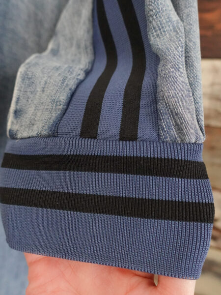 テンセルデニムバックラインシャツワンピース/リブ