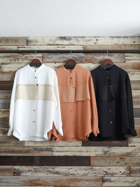 レイヤードシャツブラウス／OSMOSIS (オズモーシス)