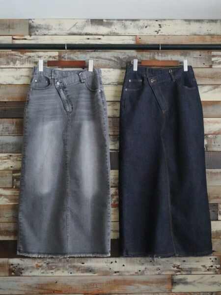 ストレッチロングデニムスカート
