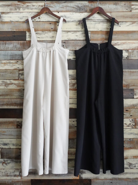 フロントZIPタックサロペット