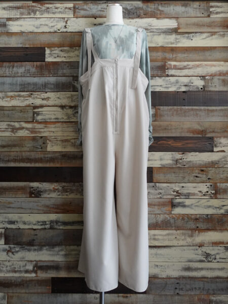 フロントZIPタックサロペット／コーディネート