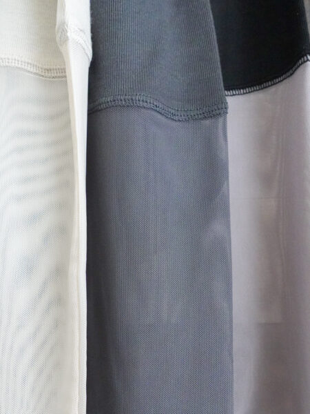 テレコシアーメッシュ袖切替プルオーバー