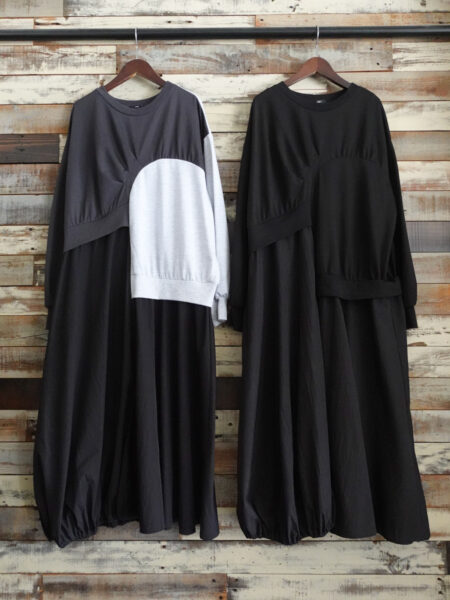 切替アシンメトリーワンピース／OSMOSIS (オズモーシス)