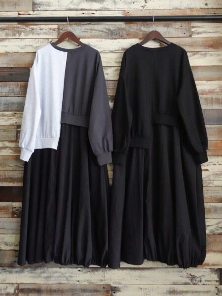 切替アシンメトリーワンピース／OSMOSIS (オズモーシス)