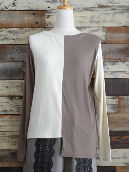 2WAY配色テレコプルオーバー／OSMOSIS (オズモーシス)