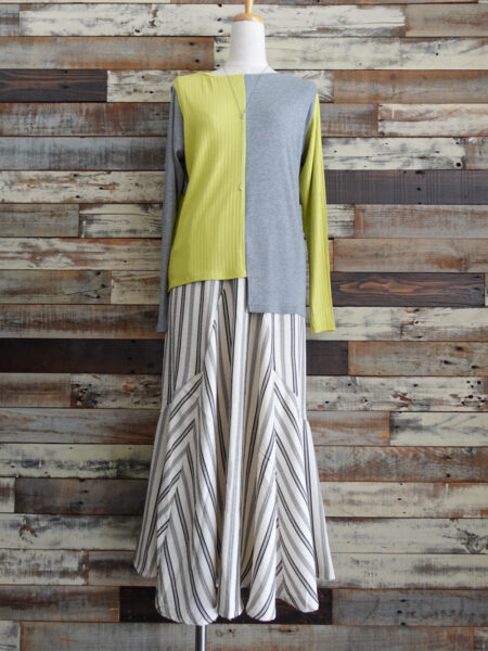 2WAY配色テレコプルオーバー／OSMOSIS (オズモーシス)／コーディネート