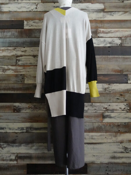 カラーブロックニットカーディガン／OSMOSIS(オズモーシス)