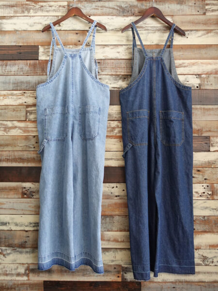 綿麻デニムサロペット／Editt by YECCA VECCA