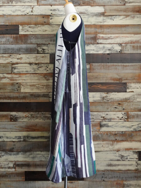 Aラインノースリーブワンピース／着用