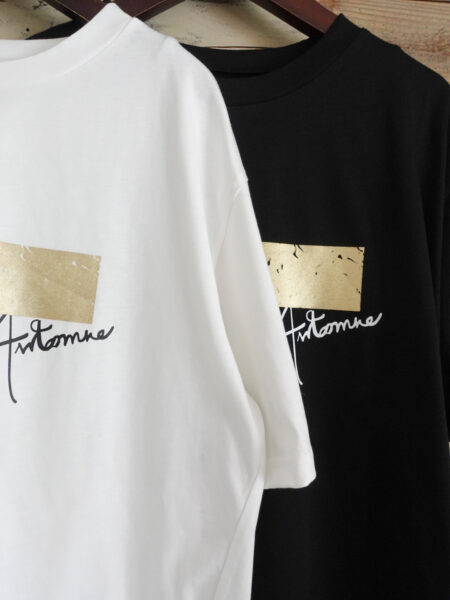 箔プリントロゴTシャツ