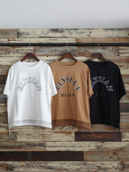 スパンコールロゴデザインTシャツ